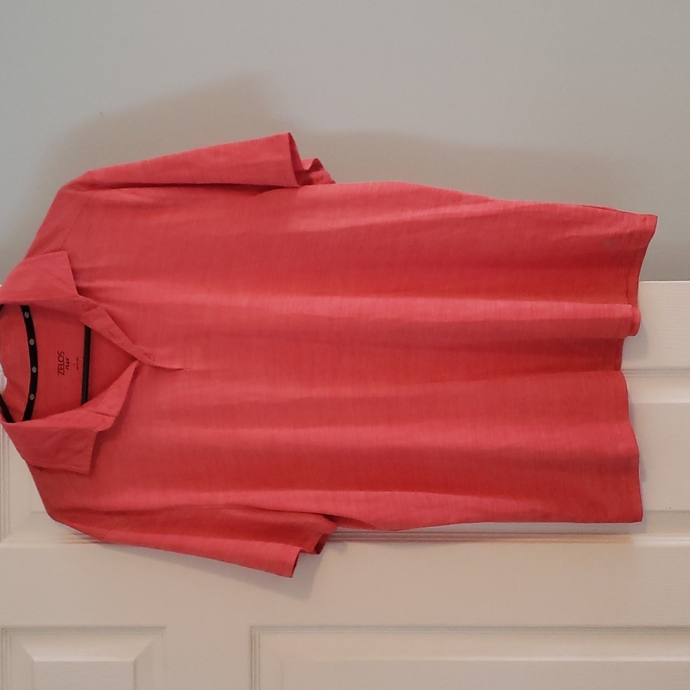 Zelos, Large, Coral Polo